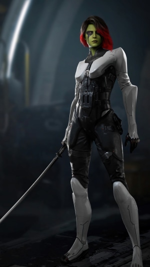 Gamora from Marvel's Guardians of the Galaxy video game