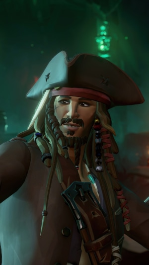 Captain Jack Sparrow from Sea of Thieves: A Pirates Life