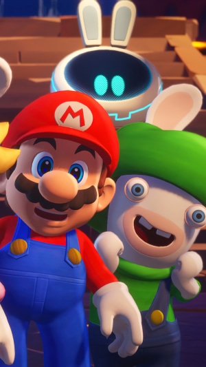 Mario and Rabbid Luigi from Mario + Rabbids Sparks of Hope