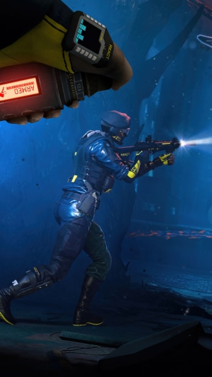 Rainbow Six Extraction REACT operator with device