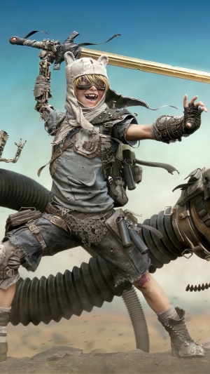 Finn from Adventure Time, post-apocalyptic cosplay