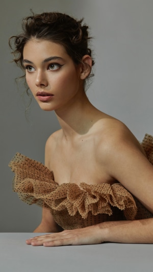 Laneya Grace in a Tulle Dress
