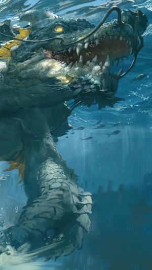 Underwater Dragon Turtle