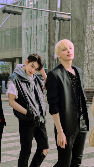 TXT members Yeonjun and Huening Kai