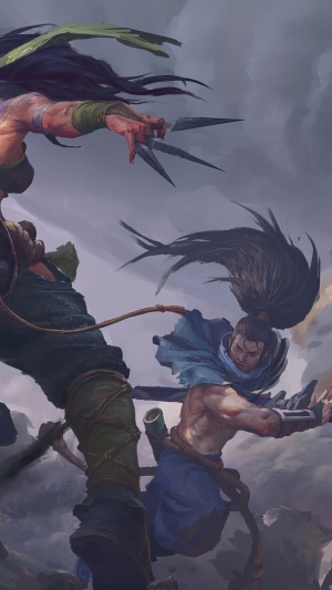 Akali and Yasuo from League of Legends