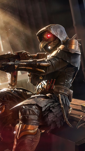 Character from Call of Duty Mobile holding a weapon