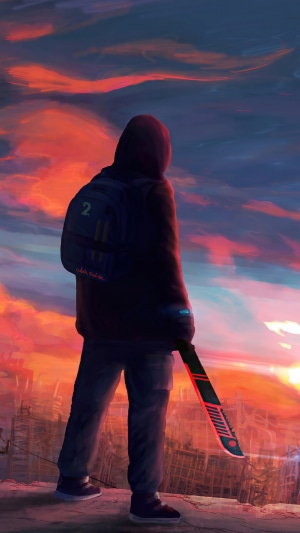 Character from Dying Light 2 holding a glowing sword