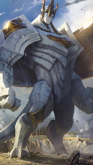 Galio from League of Legends and Wild Rift Splash Art