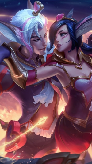 Xayah and Rakan from League of Legends
