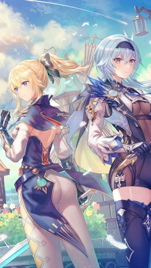 Jean and Eula from Genshin Impact