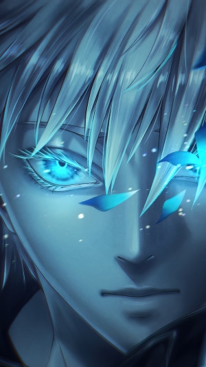 Satoru Gojo Close-Up Anime Art