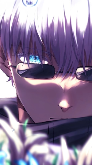 Satoru Gojo from Jujutsu Kaisen wearing sunglasses