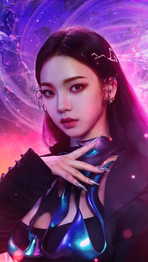 Karina from Aespa in Futuristic Style
