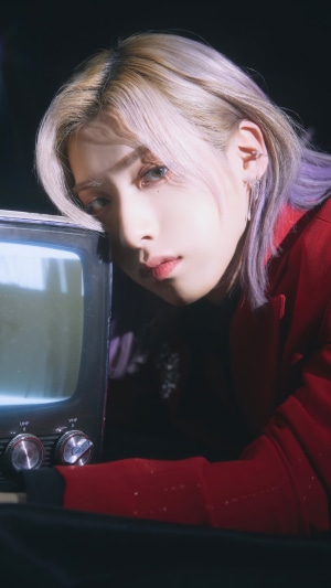 Xion from ONEUS with vintage TV