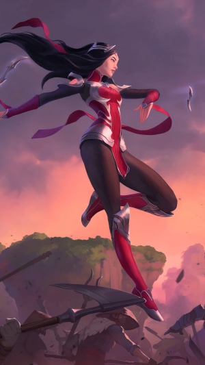 Irelia from League of Legends and Legends of Runeterra