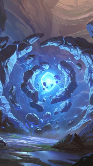 Legends of Runeterra portal with floating rocks