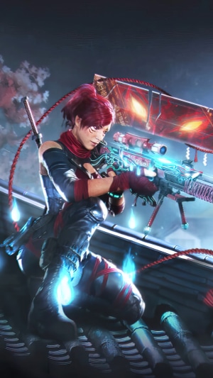 Scarlett Rhodes from Call of Duty Mobile with sniper rifle