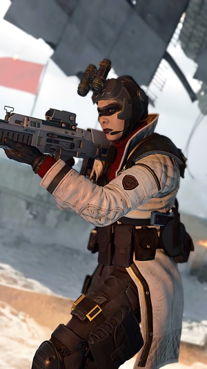 Call of Duty Black Ops Cold War character with rifle