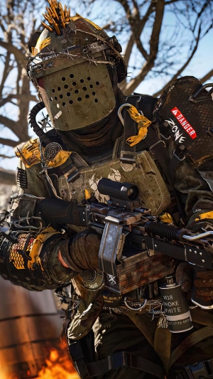 Soldier with M18 Smoke Grenade in Call of Duty