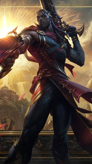 Lucian from League of Legends Arcana Splash Art