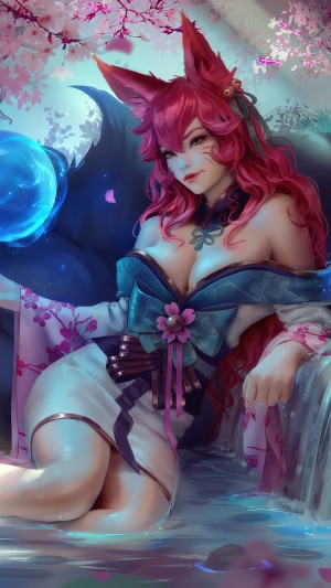 Ahri from League of Legends, Spirit Blossom skin