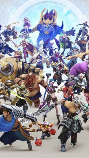 League of Legends characters gathered together