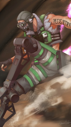 Octane from Apex Legends in motion