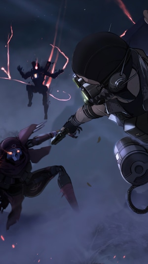 Octane and Revenant from Apex Legends in combat