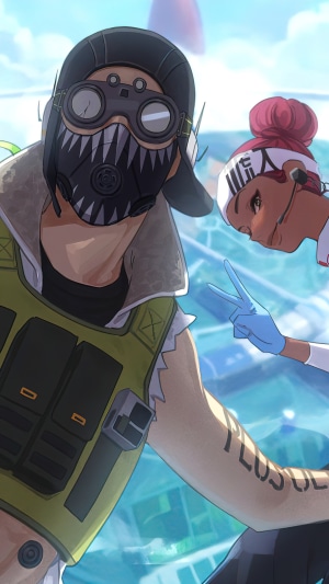 Octane and Lifeline from Apex Legends
