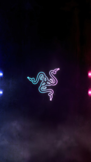 Razer logo neon sign