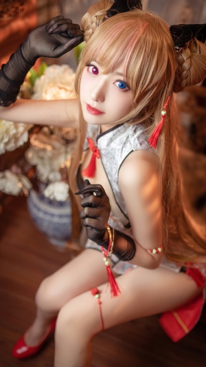 Asian Heterochromia Cosplay Girls Girls Frontline Video Game