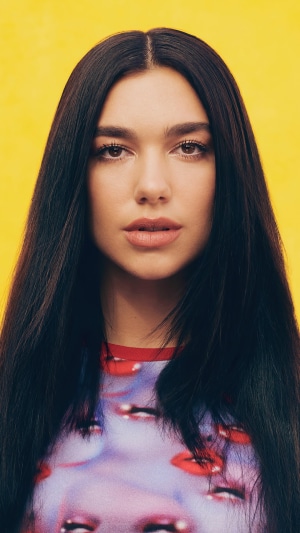 Dua Lipa posing for a photoshoot