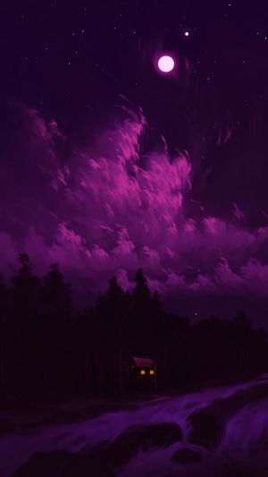 #1388696 Night, Sky, Clouds, Scenery, Digital Art - Rare Gallery HD ...