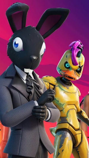 Fortnite characters: Rabbit and Duck