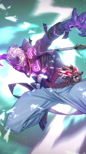 Raz from Fortnite in Action Pose