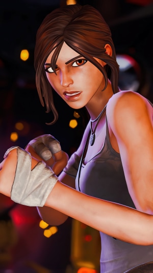 Lara Croft from Fortnite