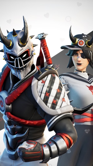 Fortnite characters in samurai-inspired outfits