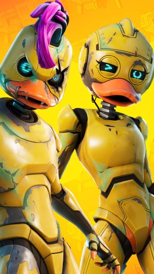 Webster and Megg from Fortnite