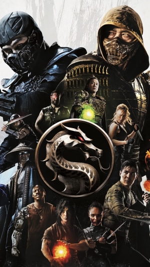 Mortal Kombat Movie Poster with Sub-Zero and Scorpion