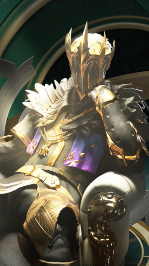 Character from PUBG Mobile wearing golden armor