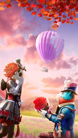 PUBG Mobile Valentine's Day hot air balloon proposal