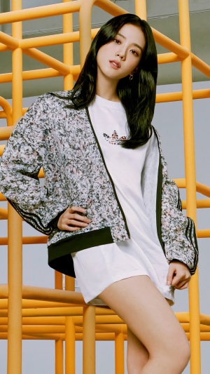Jisoo from BLACKPINK in Adidas outfit