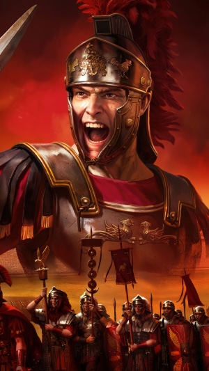 Roman soldier yelling in Total War Rome