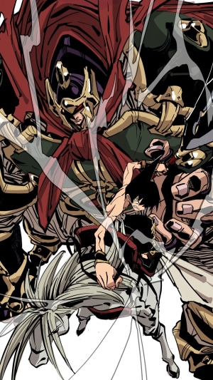 Ren Tao and Bason from Shaman King