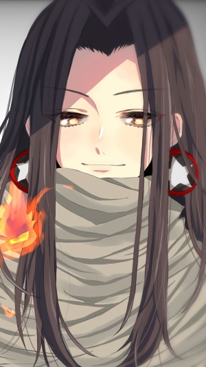Hao Asakura from Shaman King with Spirit of Fire