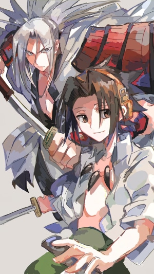 Yoh Asakura and Hao Asakura from Shaman King