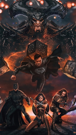 Steppenwolf and Justice League from Movie