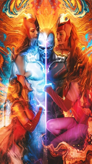 Scarlet Witch and Vision from WandaVision