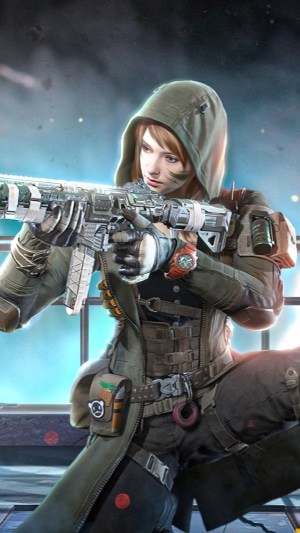 Woman with rifle in Call of Duty Mobile