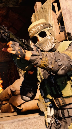 Call of Duty: Black Ops Cold War character with rifle